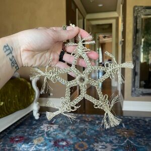 Handmade Macramé Rope Snowflake